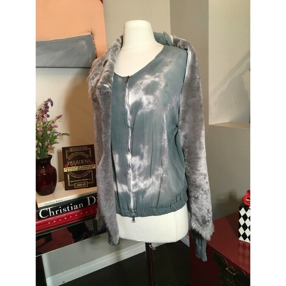 The People of the Labyrinths shearling and Silk Eagle Jacket - Picture 6 of 13